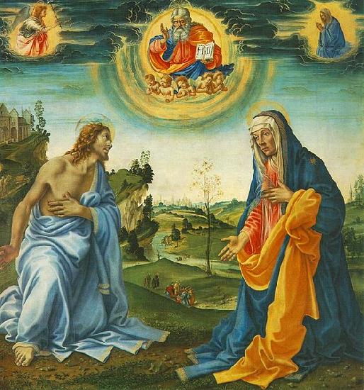 Filippino Lippi The Intervention of Christ and Mary Spain oil painting art